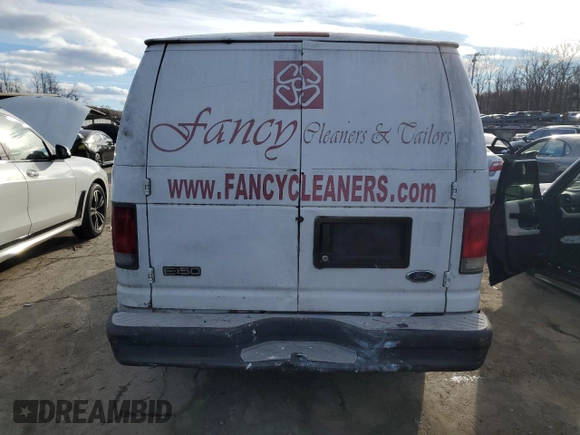 2003 Ford Econoline Cargo with VIN 1FTRE14213HB99687, listed as a Copart auction lot 83404804 with 83,621 mi miles and Clean Title. Bid and sale history available at carsss.com. Image 6.