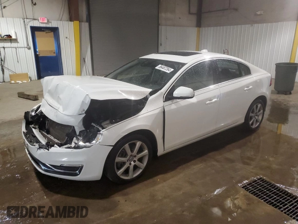 2016 Volvo S60 T5 Premier with VIN YV1612TK7G2390183, listed as a Copart auction lot 86487264 with 101,515 mi miles and Salvage Title. Bid and sale history available at carsss.com. Image 1.