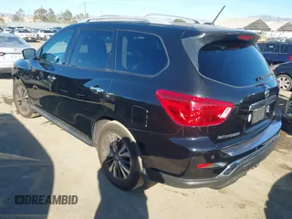 2017 Nissan Pathfinder SV with VIN 5N1DR2MN1HC630141, listed as a IAAI auction lot 41376712 with 75,133 mi miles and . Bid and sale history available at DreamBid. Image 3.