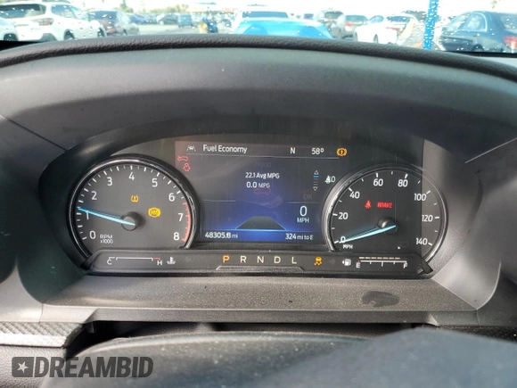 2022 Ford Explorer ST-Line with VIN 1FMSK7KH5NGB08459, listed as a Copart auction lot 44823395 with 48,305 mi miles and Salvage Title. Bid and sale history available at carsss.com. Image 9.