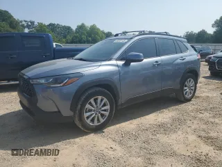 2022 Toyota Corolla Cross LE with VIN 7MUCAAAG7NV020462, listed as a Copart auction lot 58538145 with 56,595 mi miles and Salvage title. Bid and sale history available at DreamBid. Image 1.