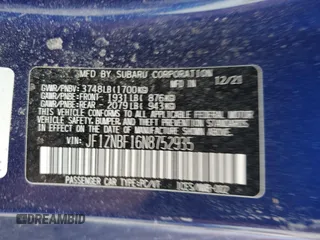 2022 Toyota GR86 Premium with VIN JF1ZNBF16N8752935, listed as a Copart auction lot 84815234 with 33,085 mi miles and Salvage Title. Bid and sale history available at carsss.com. Image 12.