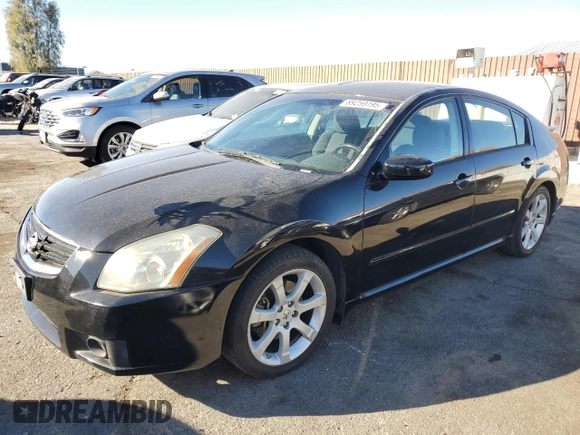 2007 Nissan Maxima SE z VIN 1N4BA41E17C866747, wystawiony jako Copart lot #89259195 z przebiegiem 88 733 mil mil oraz Szkoda całkowita • Salvage title. Historia ofert i sprzedaży dostępna na DreamBid. Obrazek 1.
