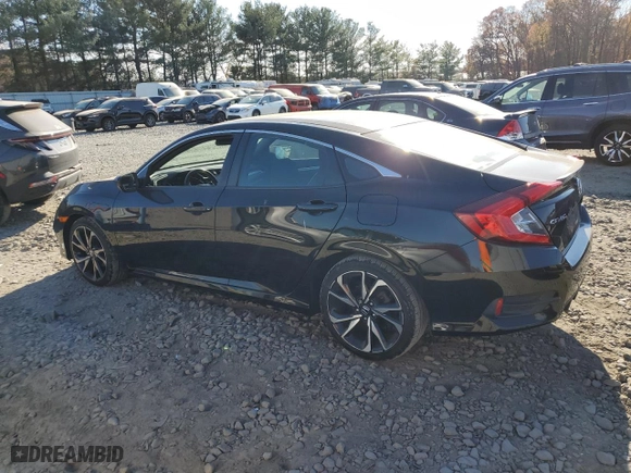 2019 Honda Civic Sedan Sport with VIN 2HGFC2F86KH577478, listed as a Copart auction lot 79692184 with 46,871 mi miles and Salvage Title. Bid and sale history available at carsss.com. Image 2.