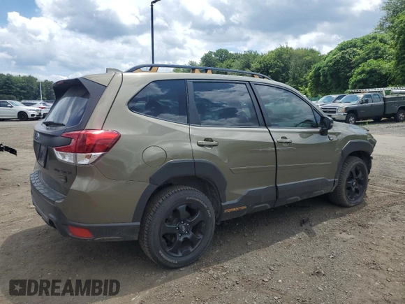 2023 Subaru Forester Wilderness with VIN JF2SKAMC3PH470954, listed as a Copart auction lot 62532295 with 22,703 mi miles and Salvage title. Bid and sale history available at DreamBid. Image 3.