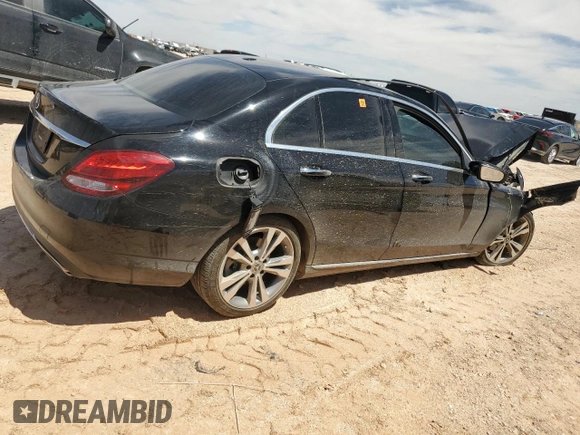 2018 Mercedes-Benz C 300 with VIN 55SWF4JB5JU281150, listed as a Copart auction lot 55307205 with Not provided miles and Salvage title. Bid and sale history available at DreamBid. Image 3.