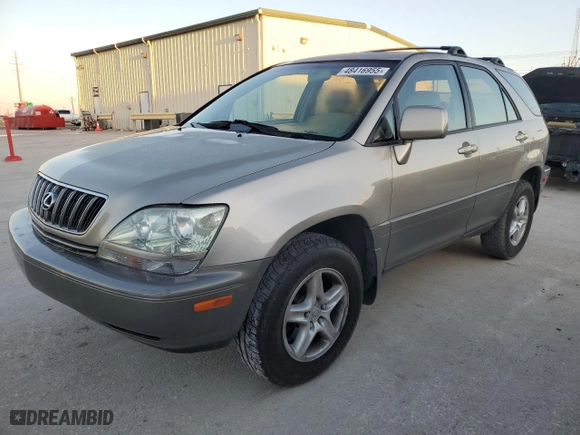 2001 Lexus RX 300 with VIN JTJGF10UX10083800, listed as a Copart auction lot 48416955 with NaN miles and Clean Title. Bid and sale history available at carsss.com. Image 1.