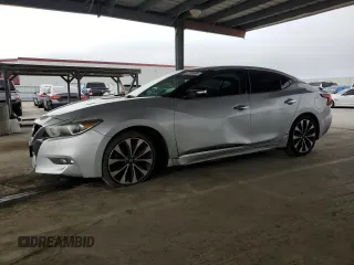 2016 Nissan Maxima SL with VIN 1N4AA6AP4GC416745, listed as a Copart auction lot 52789885 with 107,102 mi miles and Salvage Title. Bid and sale history available at DreamBid. Image 1.