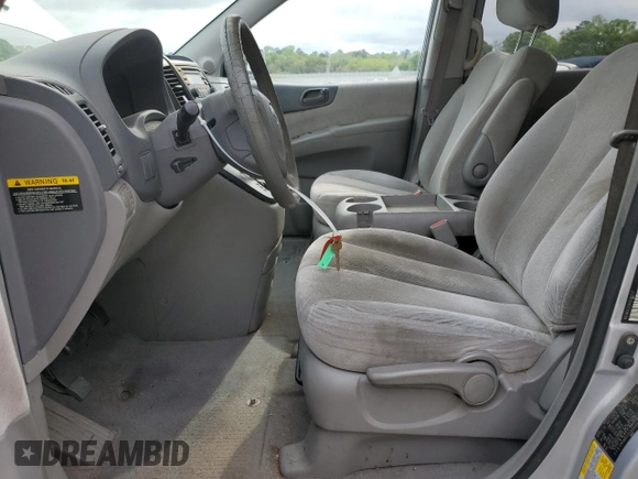 2006 Kia Sedona LX with VIN KNDMB233X66086517, listed as a Copart auction lot 49171424 with 167,999 mi miles and Salvage Title. Bid and sale history available at carsss.com. Image 7.