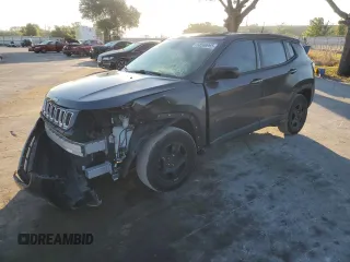 2018 Jeep Compass Sport with VIN 3C4NJCAB4JT411653, listed as a Copart auction lot 50566965 with 142,049 mi miles and Salvage Title. Bid and sale history available at carsss.com. Image 1.