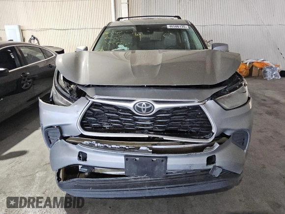 2020 Toyota Highlander L z VIN 5TDCZRAH9LS017585, wystawiony jako Copart lot #46586135 z przebiegiem Nie podano mil oraz Czysty tytuł • Clean title. Historia ofert i sprzedaży dostępna na DreamBid. Obrazek 5.