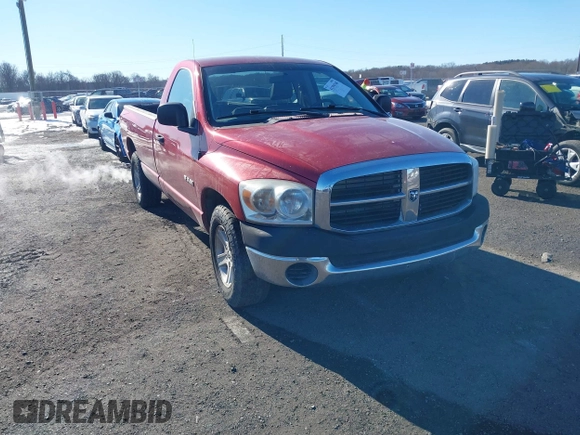 2008 Dodge 1500 ST with VIN 1D7HA16K28J201277, listed as a IAAI auction lot 41396768 with 243,517 mi miles and . Bid and sale history available at DreamBid. Image 1.