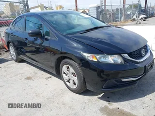 2014 Honda Civic Sedan LX with VIN 19XFB2F54EE263044, listed as a IAAI auction lot 42126752 with 99,824 mi miles. Bid and sale history available at carsss.com. Image 1.