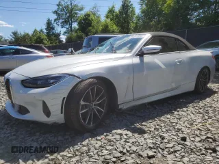 2022 BMW 4 Series 430i xDrive z VIN WBA43AT00NCK47001, wystawiony jako Copart lot #60301394 z przebiegiem Nie podano mil oraz Szkoda całkowita • Salvage title. Historia ofert i sprzedaży dostępna na DreamBid. Obrazek 1.