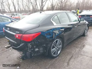 2015 Infiniti Q50 Premium with VIN JN1BV7AR6FM398951, listed as a IAAI auction lot 41635038 with 103,379 mi miles. Bid and sale history available at carsss.com. Image 4.