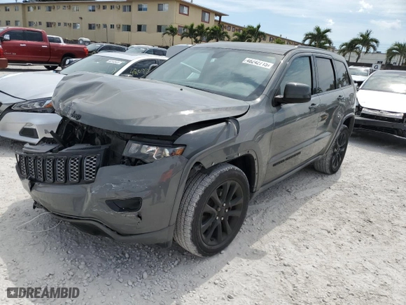 2021 Jeep Grand Cherokee Laredo X with VIN 1C4RJEAG7MC624802, listed as a Copart auction lot 48242715 with 72,144 mi miles and Salvage Title. Bid and sale history available at carsss.com. Image 1.
