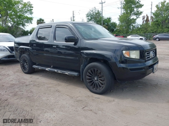 2007 Honda Ridgeline RTL w/Leather with VIN 2HJYK16527H515539, listed as a IAAI auction lot 42100067 with 186,864 mi miles. Bid and sale history available at carsss.com. Image 1.