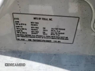 2023 Tesla Model Y Long Range z VIN 7SAYGDEE1PA155629, wystawiony jako Copart lot #52234735 z przebiegiem 24 944 mil mil oraz Szkoda całkowita • Salvage title. Historia ofert i sprzedaży dostępna na DreamBid. Obrazek 15.