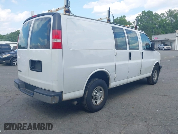 2019 Chevrolet Express Cargo with VIN 1GCWGAFP8K1196427, listed as a IAAI auction lot 42545445 with 141,592 mi miles and . Bid and sale history available at DreamBid. Image 4.