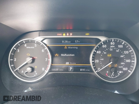 2021 Nissan Sentra SV with VIN 3N1AB8CV3MY254742, listed as a IAAI auction lot 41871414 with 59,539 mi miles and . Bid and sale history available at DreamBid. Image 7.