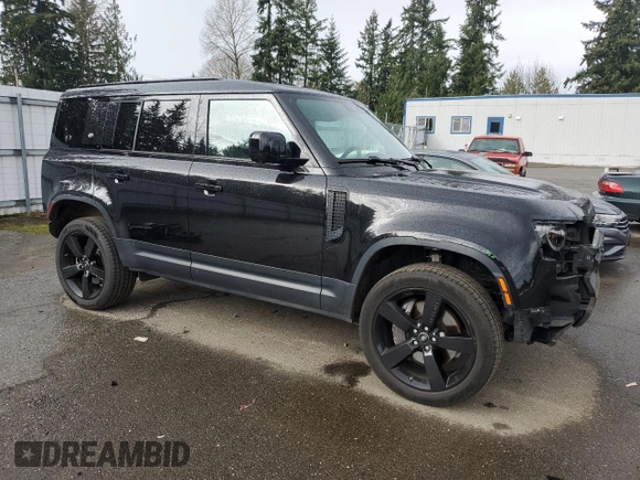 2020 Land Rover Defender HSE with VIN SALE9EEU6L2025605, listed as a Copart auction lot 50646375 with 37,846 mi miles and Salvage title. Bid and sale history available at DreamBid. Image 4.