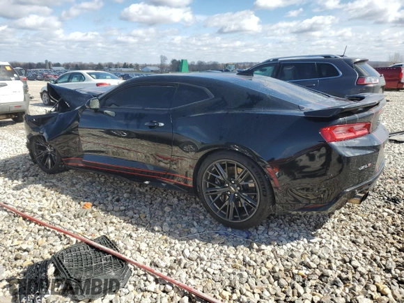 2018 Chevrolet Camaro ZL1 with VIN 1G1FK1R61J0152283, listed as a Copart auction lot 50151475 with 34,325 mi miles and Clean Title. Bid and sale history available at DreamBid. Image 2.