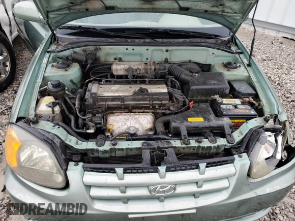 2003 Hyundai Accent GL with VIN KMHCG35C23U264701, listed as a Copart auction lot 80029154 with 142,090 mi miles and Salvage Title. Bid and sale history available at carsss.com. Image 11.