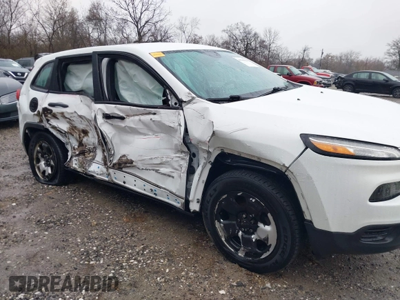 2014 Jeep Cherokee Sport with VIN 1C4PJMAB3EW287020, listed as a IAAI auction lot 41040643 with 134,417 mi miles. Bid and sale history available at carsss.com. Image 18.