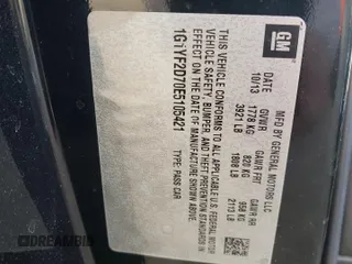 2014 Chevrolet Corvette 3LT with VIN 1G1YF2D70E5105421, listed as a Copart auction lot 45917005 with 94,130 mi miles and Salvage title. Bid and sale history available at DreamBid. Image 14.