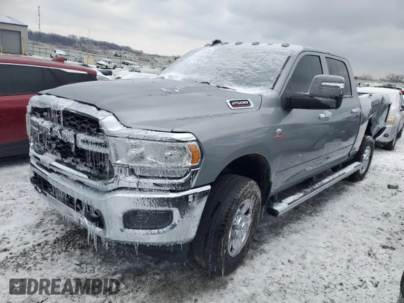 2024 Ram 2500 Tradesman with VIN 3C6UR5CL1RG221519, listed as a Copart auction lot 87025154 with 20,430 mi miles and Salvage title. Bid and sale history available at DreamBid. Image 1.