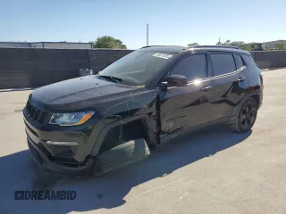 2020 Jeep Compass Latitude with VIN 3C4NJCBB1LT236568, listed as a Copart auction lot 53021825 with 65,114 mi miles and Salvage Title. Bid and sale history available at carsss.com. Image 1.