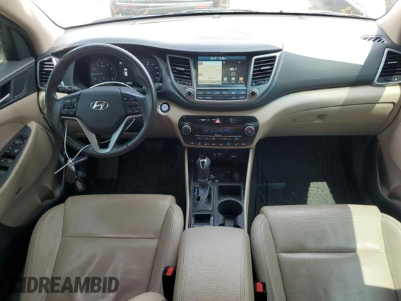 2017 Hyundai Tucson Limited z VIN KM8J3CA28HU296608, wystawiony jako Copart lot #58847025 z przebiegiem 94 306 mil mil oraz Czysty tytuł • Clean title. Historia ofert i sprzedaży dostępna na DreamBid. Obrazek 8.