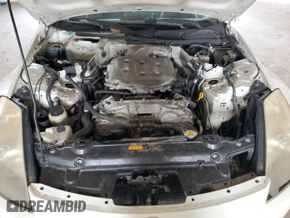 2006 Nissan 350Z with VIN JN1AZ34D56M309072, listed as a Copart auction lot 58724525 with Not provided miles and Salvage title. Bid and sale history available at DreamBid. Image 11.