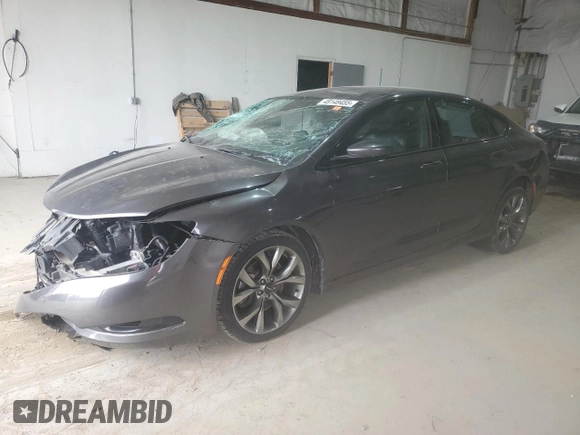 2016 Chrysler 200 S with VIN 1C3CCCBG7GN151936, listed as a Copart auction lot 48148455 with 63,256 mi miles and Salvage Title. Bid and sale history available at carsss.com. Image 1.