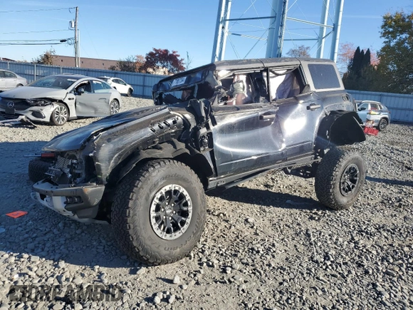 2022 Ford Bronco Raptor with VIN 1FMEE5JR7NLA50848, listed as a Copart auction lot 77857384 with 18,694 mi miles and Salvage Title. Bid and sale history available at carsss.com. Image 1.