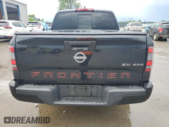 2022 Nissan Frontier Pro-4X with VIN 1N6ED1EK1NN630112, listed as a Copart auction lot 55055945 with 36,153 mi miles and Salvage title. Bid and sale history available at DreamBid. Image 6.