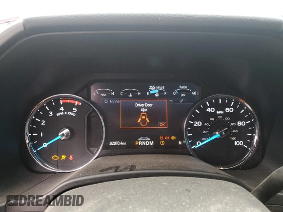 2020 Ford F-250 XL with VIN 1FT8W2BT7LEE77472, listed as a Copart auction lot 55631295 with 82,010 mi miles and Salvage title. Bid and sale history available at DreamBid. Image 9.