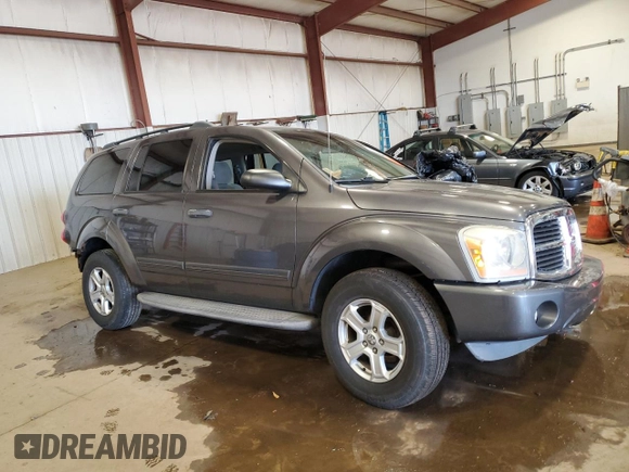 2004 Dodge Durango SLT with VIN 1D4HB48D44F221408, listed as a Copart auction lot 53616485 with Not provided miles and Salvage title. Bid and sale history available at DreamBid. Image 4.