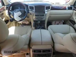 2015 Lexus LX 570 with VIN JTJHY7AX0F4172415, listed as a Copart auction lot 52651665 with 167,848 mi miles and Salvage Title. Bid and sale history available at DreamBid. Image 8.