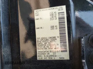2010 Nissan Maxima SV с VIN 1N4AA5AP5AC801037, выставлен на аукционе IAAI как лот 42407425 с пробегом 184 046 миль миль и . История ставок и продаж доступна на DreamBid. Изображение 9.