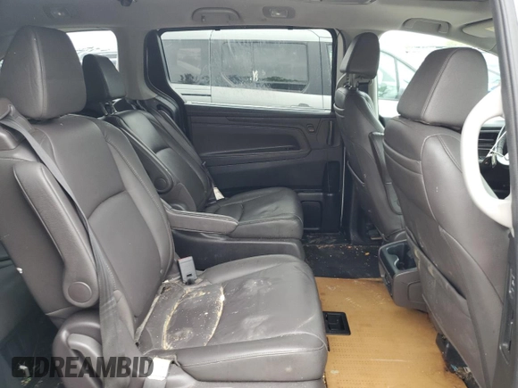 2020 Honda Odyssey EX-L with VIN 5FNRL6H76LB064052, listed as a Copart auction lot 53358455 with 58,167 mi miles and Salvage Title. Bid and sale history available at carsss.com. Image 11.