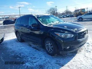 2014 Infiniti QX60 with VIN 5N1AL0MM8EC522384, listed as a IAAI auction lot 41579126 with 184,806 mi miles. Bid and sale history available at carsss.com. Image 1.