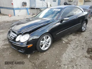 2008 Mercedes-Benz CLK-Class 3.5L with VIN WDBTJ56H48F241149, listed as a Copart auction lot 43001345 with 39,222 mi miles and Salvage Title. Bid and sale history available at carsss.com. Image 1.
