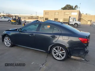 2007 Lexus IS with VIN JTHBK262472056379, listed as a IAAI auction lot 41144538 with 244,693 mi miles. Bid and sale history available at carsss.com. Image 3.