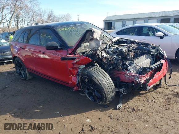 2022 Land Rover Range Rover Velar R-Dynamic S with VIN SALYT2EX1NA343938, listed as a IAAI auction lot 41492043 with 17,500 mi miles and . Bid and sale history available at DreamBid. Image 1.