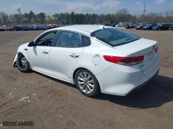2017 Kia Optima LX with VIN 5XXGT4L35HG123998, listed as a IAAI auction lot 42106154 with 114,092 mi miles. Bid and sale history available at carsss.com. Image 3.