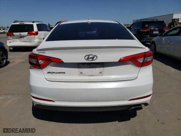 2016 Hyundai Sonata 2.4L SE with VIN 5NPE24AF0GH398432, listed as a Copart auction lot 52497535 with 109,744 mi miles and Clean Title. Bid and sale history available at carsss.com. Image 6.