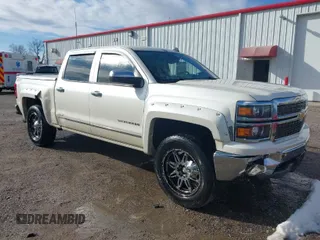 2014 Chevrolet Silverado 1500 LTZ with VIN 3GCUKSEC5EG165684, listed as a IAAI auction lot 41114072 with 133,423 mi miles. Bid and sale history available at carsss.com. Image 1.