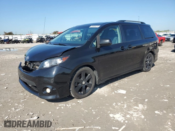 2011 Toyota Sienna SE with VIN 5TDXK3DCXBS048314, listed as a Copart auction lot 55989415 with 200,841 mi miles and Salvage title. Bid and sale history available at DreamBid. Image 1.