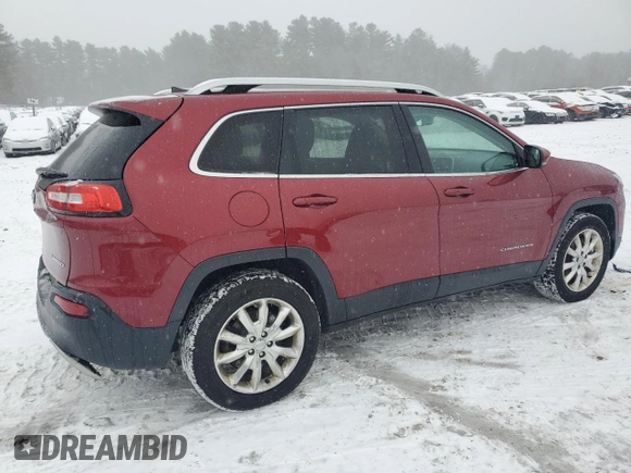 2016 Jeep Cherokee Limited with VIN 1C4PJMDB4GW185305, listed as a Copart auction lot 42760845 with 169,536 mi miles and Non Repairable. Bid and sale history available at carsss.com. Image 3.